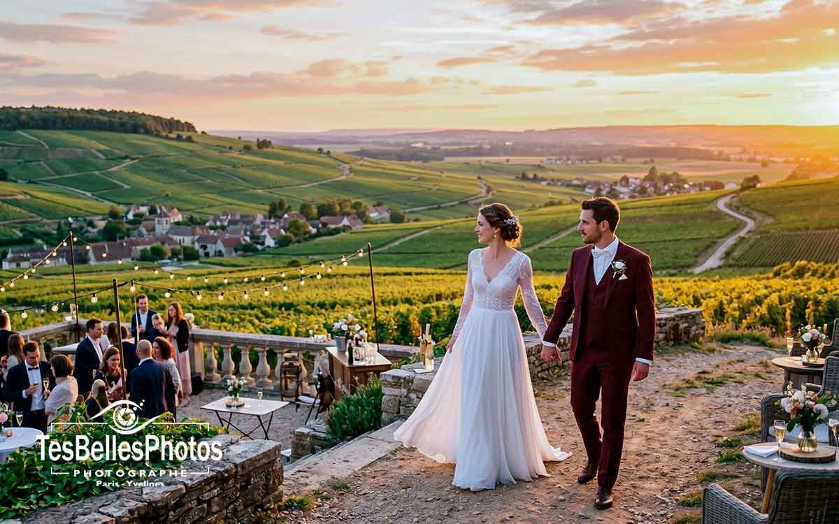 Photographe mariage à Épernay – mariage élégant dans une maison de champagne
