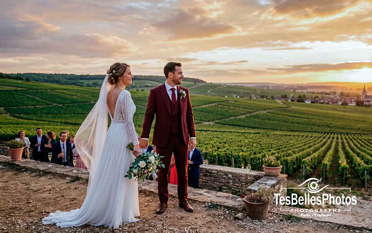 Photographe mariage à Épernay – reportage naturel de la réception au cœur des vignes de champagne