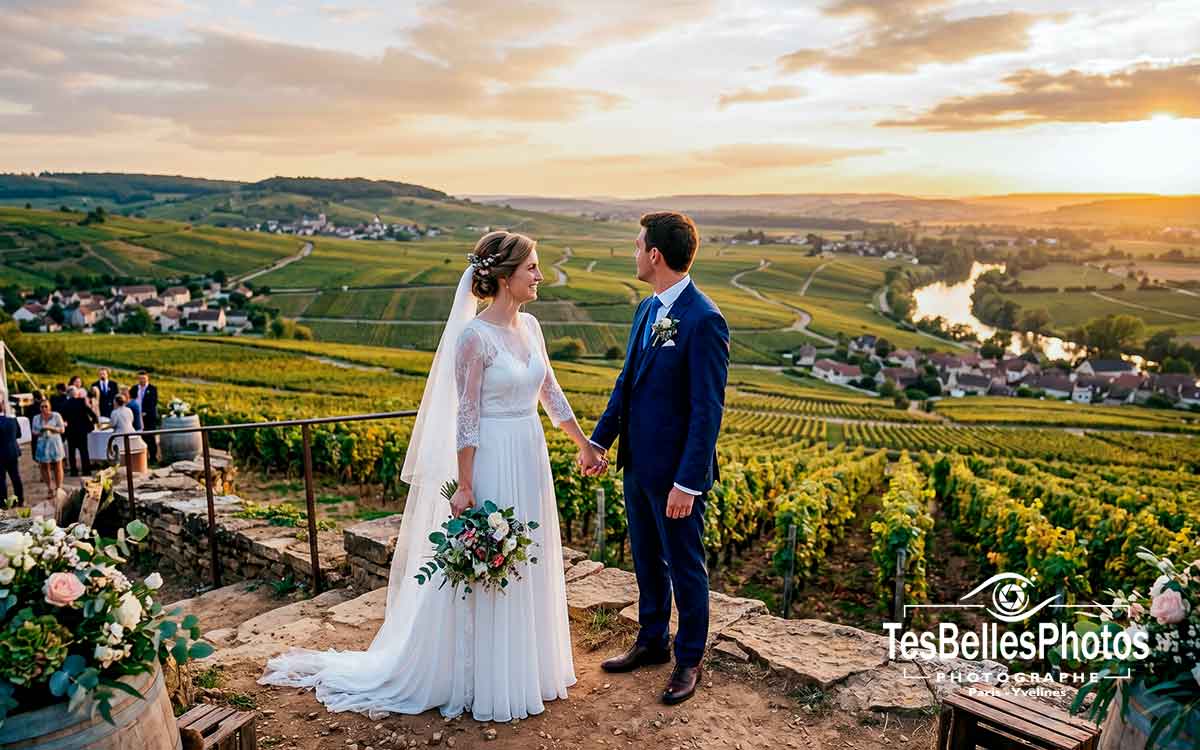 Photographe mariage à Reims – mariage élégant dans une maison de champagne